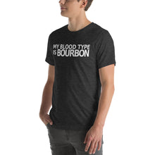 Load image into Gallery viewer, My Blood Type is Bourbon Short-Sleeve Unisex T-Shirt - Where I Beach