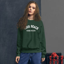 Load image into Gallery viewer, Customizable YOUR BEACH NAME Sweatshirt – Wear Your Paradise
