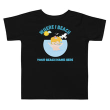 Load image into Gallery viewer, Toddler Beach Tee Customizable Name T-Shirt
