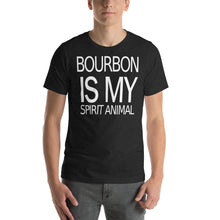 Load image into Gallery viewer, Bourbon is my Spirit Animal Short-Sleeve Unisex T-Shirt - Where I Beach
