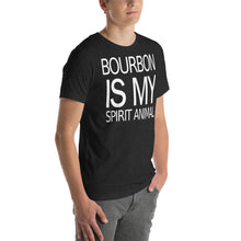 Load image into Gallery viewer, Bourbon is my Spirit Animal Short-Sleeve Unisex T-Shirt - Where I Beach
