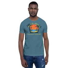 Load image into Gallery viewer, Where I Beach Sunset, Palm Trees and Beach customizable Unisex T-Shirt - Where I Beach
