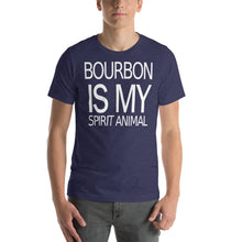 Load image into Gallery viewer, Bourbon is my Spirit Animal Short-Sleeve Unisex T-Shirt - Where I Beach
