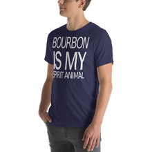 Load image into Gallery viewer, Bourbon is my Spirit Animal Short-Sleeve Unisex T-Shirt - Where I Beach

