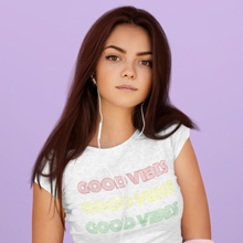 Load image into Gallery viewer, Good Vibes Women's short sleeve t-shirt - Cabo Easy
