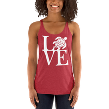 Load image into Gallery viewer, Love Turtles Women's Racerback Tank - Cabo Easy
