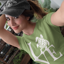 Load image into Gallery viewer, Love Sea Turtles Women's short sleeve t-shirt
