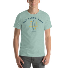 Load image into Gallery viewer, Eat Sleep Surf Repeat Unisex T-Shirt - Cabo Easy
