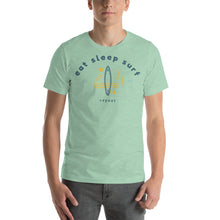Load image into Gallery viewer, Eat Sleep Surf Repeat Unisex T-Shirt - Cabo Easy
