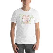 Load image into Gallery viewer, Slow Your Pace Palm Trees and Sand Short-Sleeve Unisex T-Shirt - Cabo Easy
