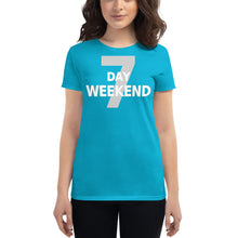 Load image into Gallery viewer, 7 Day Weekend Women's short sleeve t-shirt - Cabo Easy

