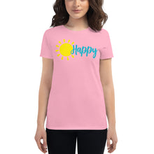 Load image into Gallery viewer, "Happy" Women's short sleeve t-shirt - Cabo Easy
