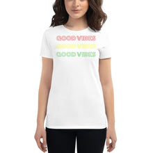 Load image into Gallery viewer, Good Vibes Women's short sleeve t-shirt - Cabo Easy
